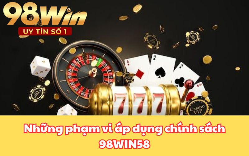 Những phạm vi áp dụng chính sách 98WIN58